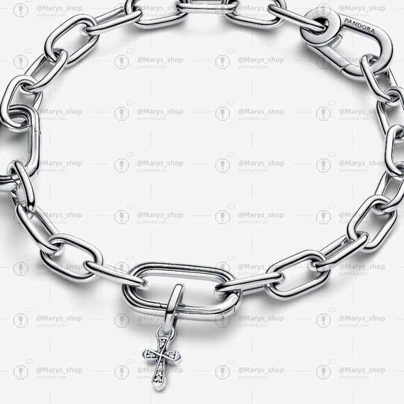 Pandora ME Sparkling Cross Mini Dangle Charm - Picture 3 of 5